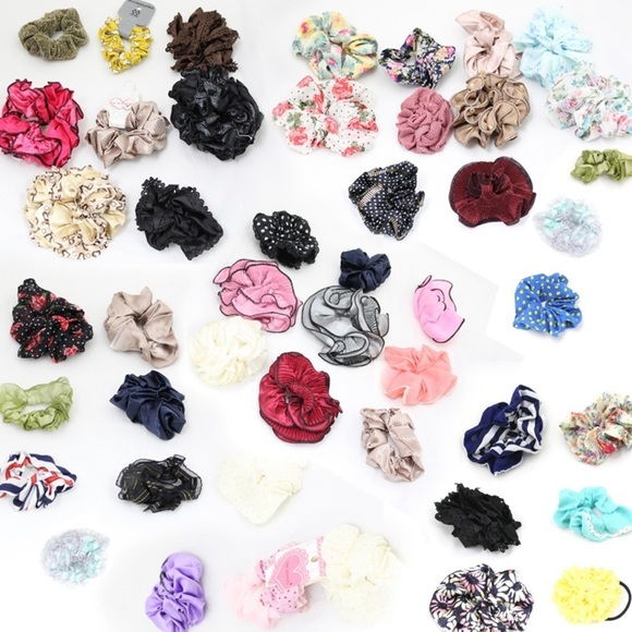 Random Accessories - 🎀Random Assorted 250 Hair Tie Scrunchies Mixed Lot🎀
